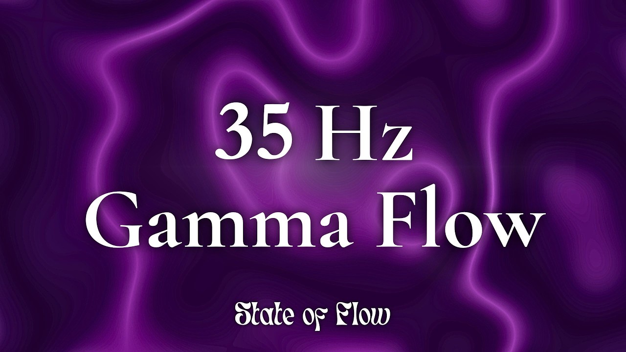 35 Hz Binaural Beats for Sustained Focus | 1 Hour Ambient Music