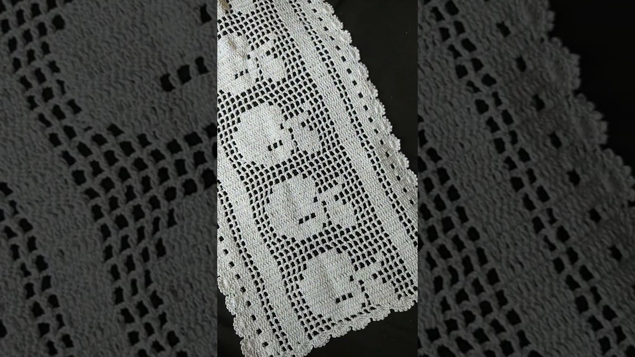 Caminho de mesa Ma&ccedil;&atilde;s #crochet #crochefile #passoapassodecroche #apple