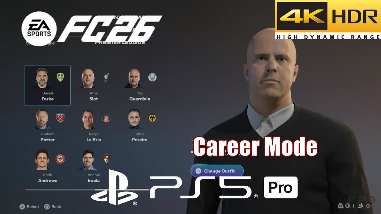 FC 26 PS5 Pro Manager Career Gameplay [4K HDR 60 FPS]