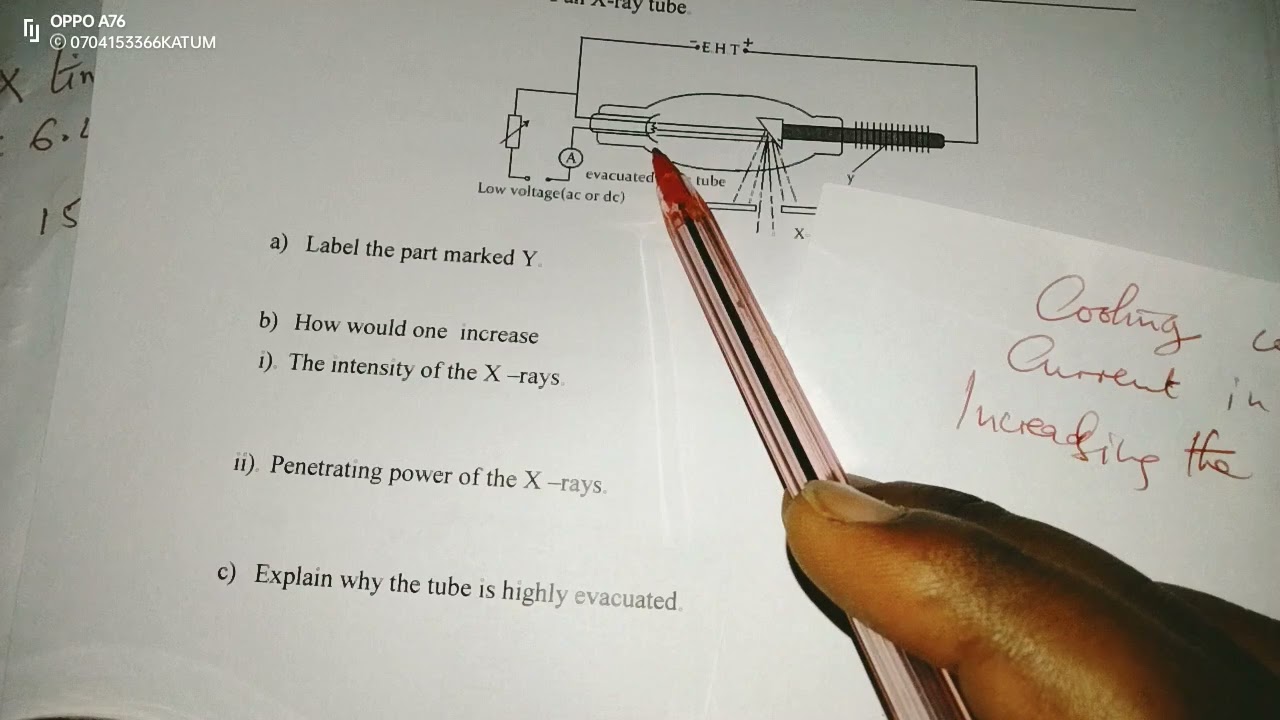 X-RAY TUBE AND ENERGY CALCULATIONS. PAPER 2 PHYSICS