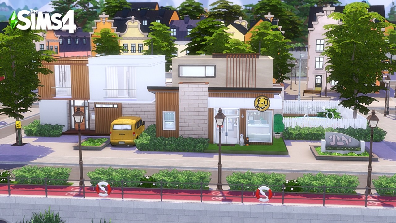 원장님 구합니다! 모던 강아지 유치원🐶 | 심즈4 건축 취미와 사업 | Speed Build (NO CC)