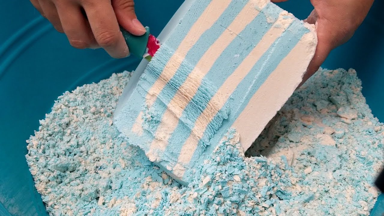 Satisfying Layered Baking Soda Shave | Asmr