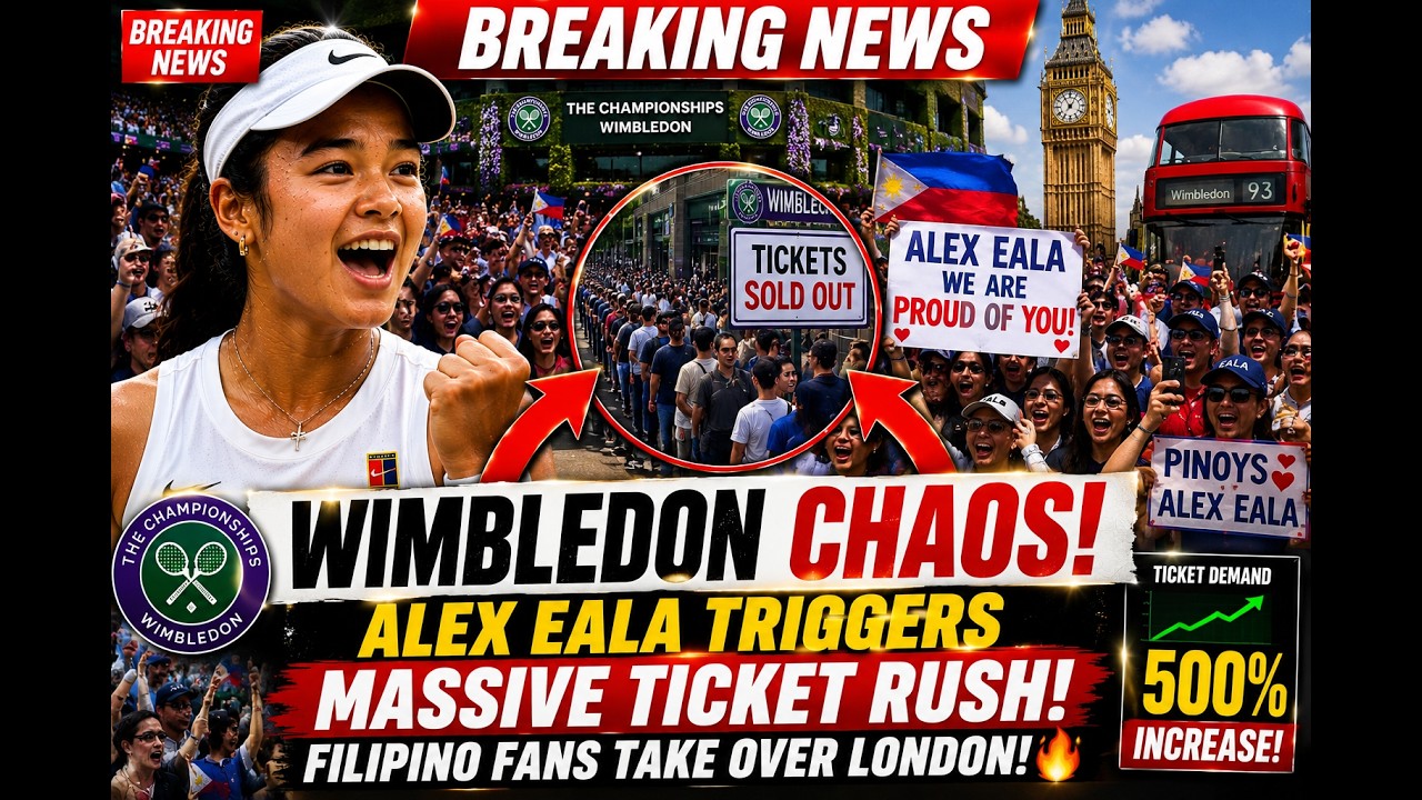 WIMBLEDON CHAOS! Alex Eala Sparks Huge Fan Frenzy Across London!