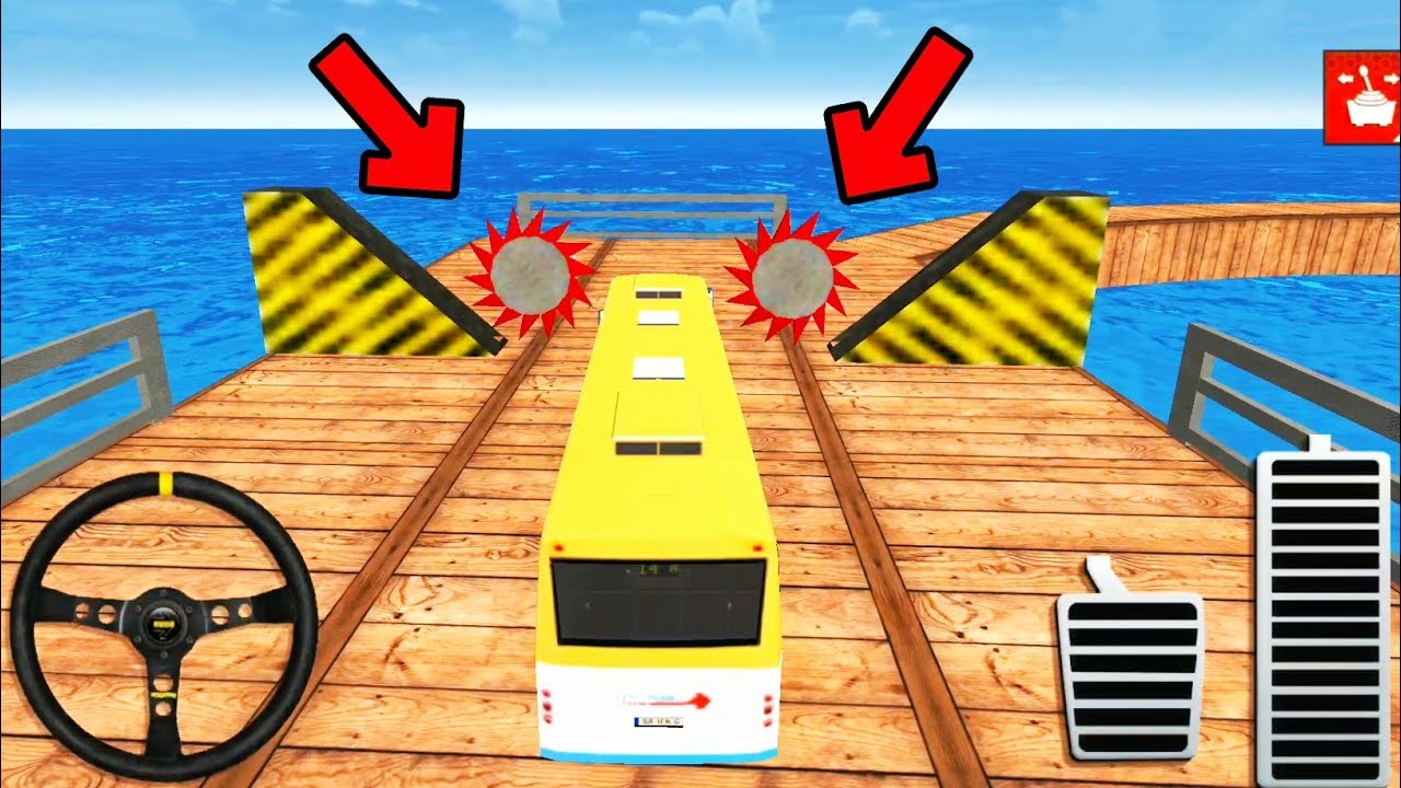 Impossible Bus Driving Extreme Highway Stunts #2 - Android Gameplay