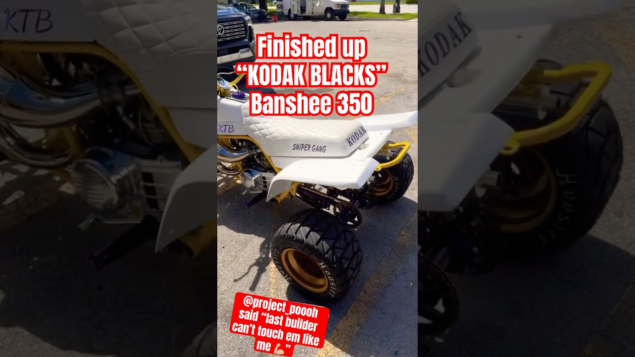 Just Finished #KodakBlack UNREAL Banshee 350 Build | Full Engine Overhaul | #Snipergang #banshee