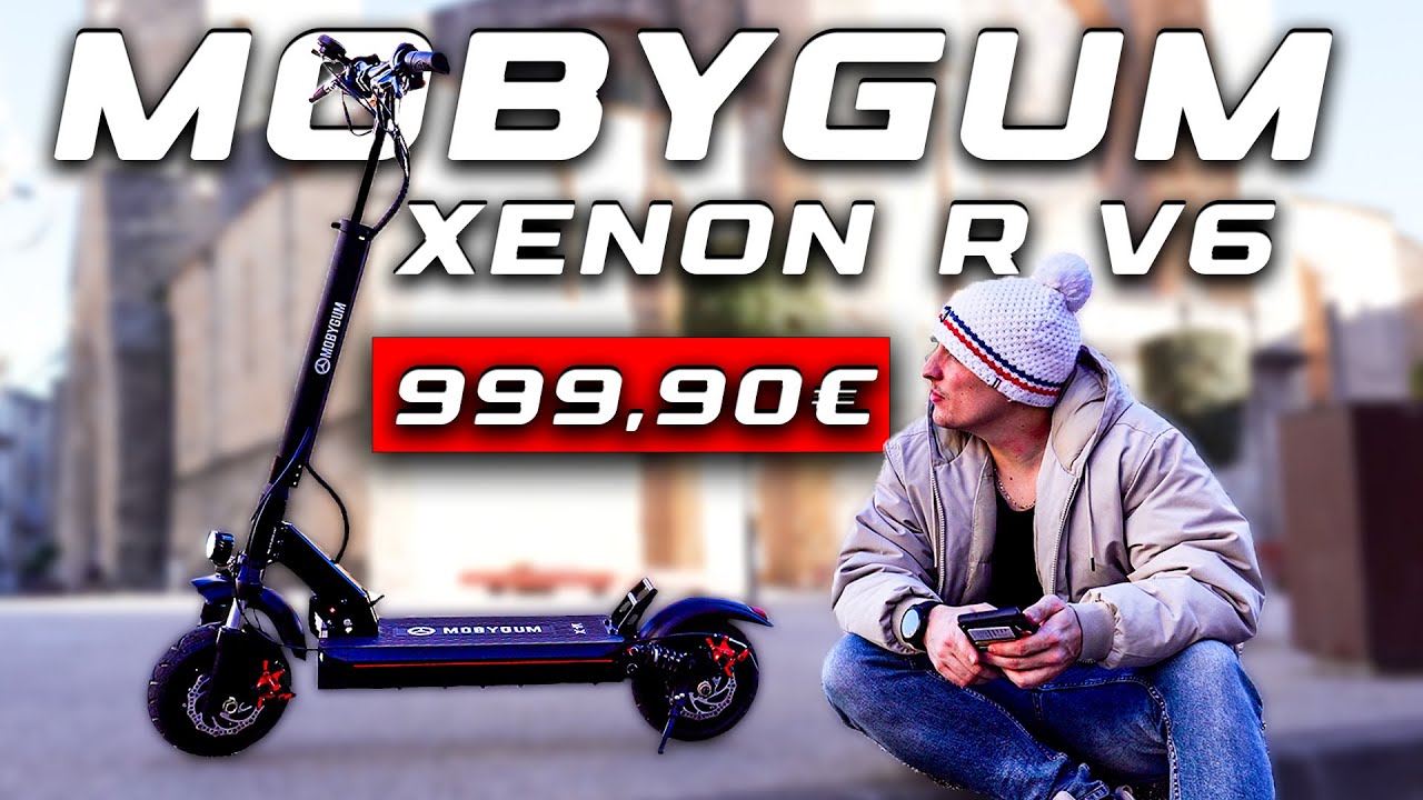 MOBYGUM XENON R V6 - LE GRAND TEST - TROTTINETTE &Eacute;LECTRIQUE