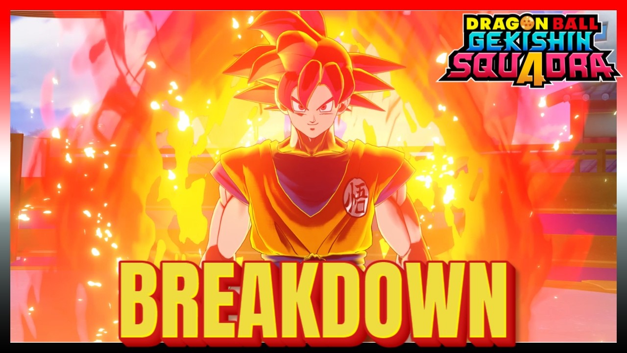 SUPER SAIYAN GOD GOKU FULL KIT BREAKDOWN FOR DRAGON BALL GEKISHIN SQUADRA HALF ANNIVERSARY