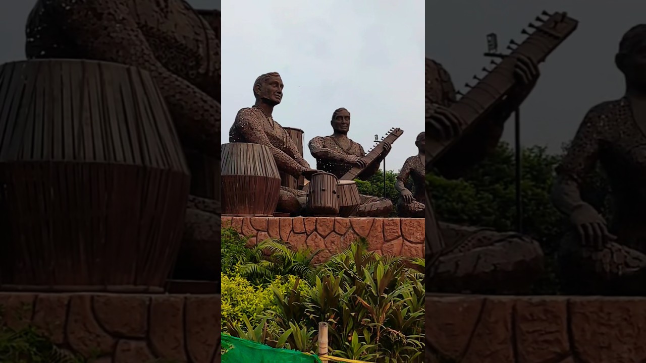 Beautification work of the roundabout and space under in Delhi mahipalpur #shorts #shortvideo