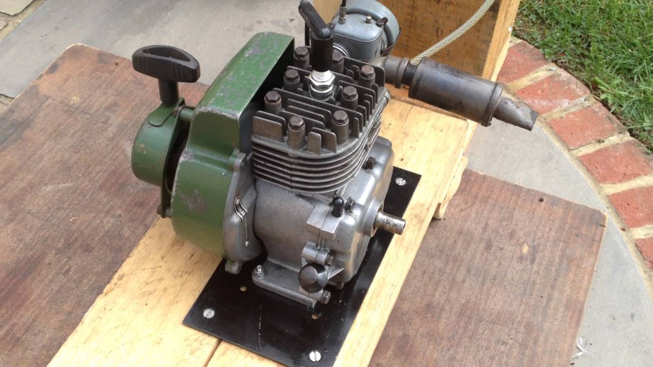 Vintage Atco Villiers Lightweight 50cc Engine Stationary Mounted Running Well