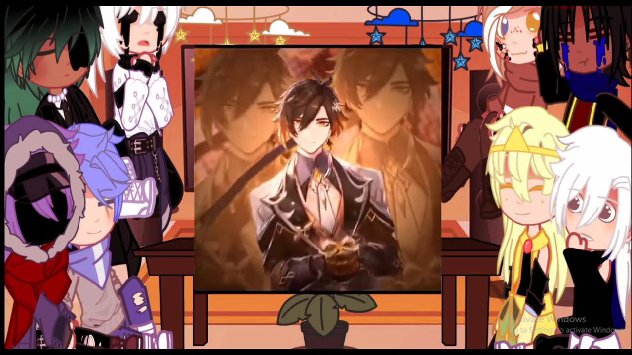 ||°Sans AUS react to m!y/n as Zhongli°||°all credits inside the video°||°✨Queen_of_ideas✨°||