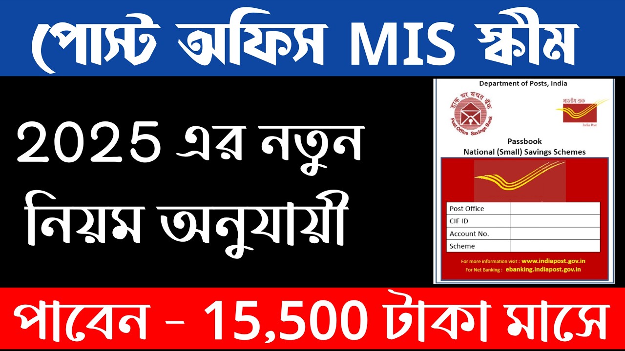 Post Office MIS Scheme 2025 | Post Office Monthly Income Scheme Details & Interest Rate 2025