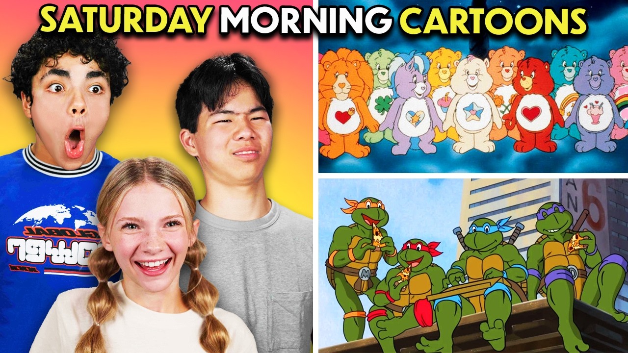 Teens React To These Classic 80s & 90s Saturday Morning Cartoons!!