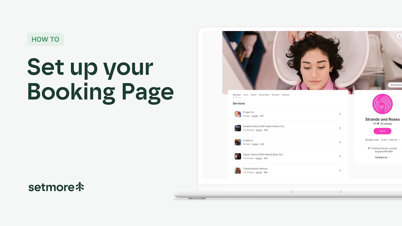 How to set up your Booking Page | Setmore