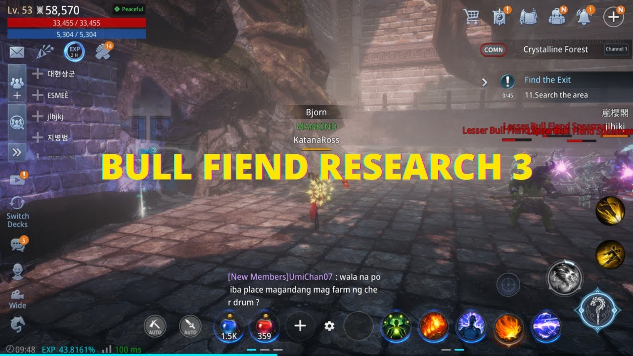 MIR4 - Bull Fiend Research 3 - Find the Bizarre Statue