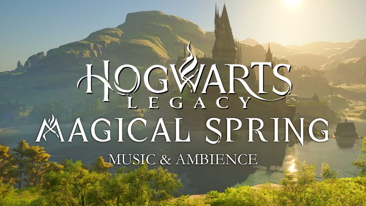 Magical Spring at Hogwarts | Harry Potter Hogwarts Legacy Music and Ambience