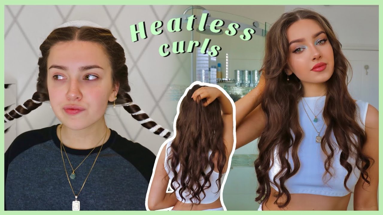 Overnight Heatless ROBE Curls TUTORIAL // beachy curls for hot girl summer🌞