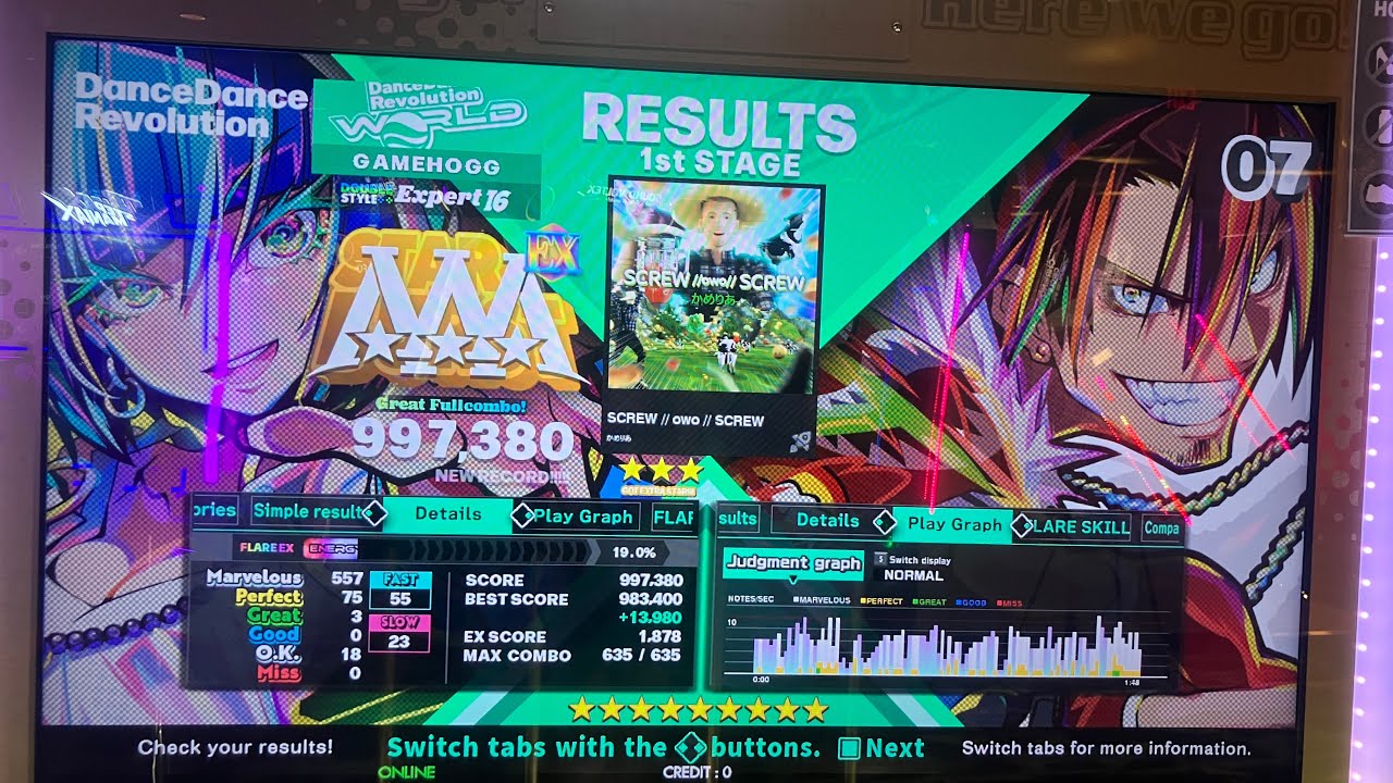 DDR World SCREW // owo //  SCREW EDP 997k