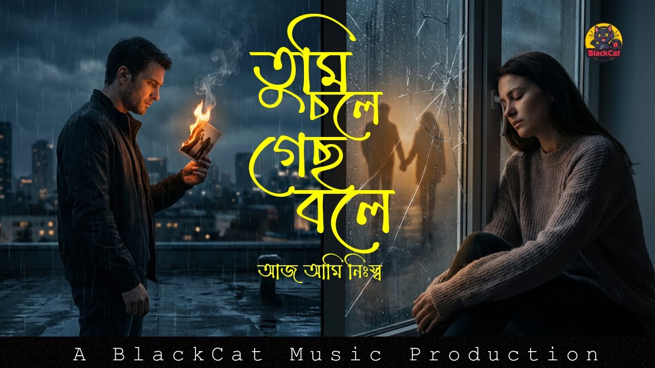 তুমি চলে গেছ বলে, আমি আজ নিঃস্ব | Heartbreaking Sad Song | BlackCat Music