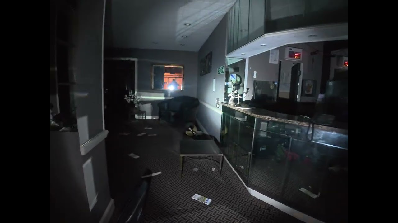 Locked ￼ inside an abandoned hotel