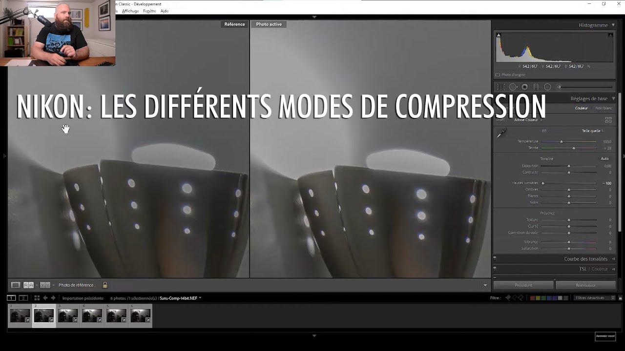 Comparaison entre les modes de compression des fichiers RAW chez les boitiers Nikon