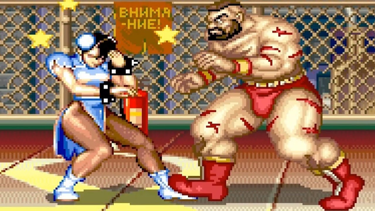 プロレス技でギブアップ、失神してしまう春麗