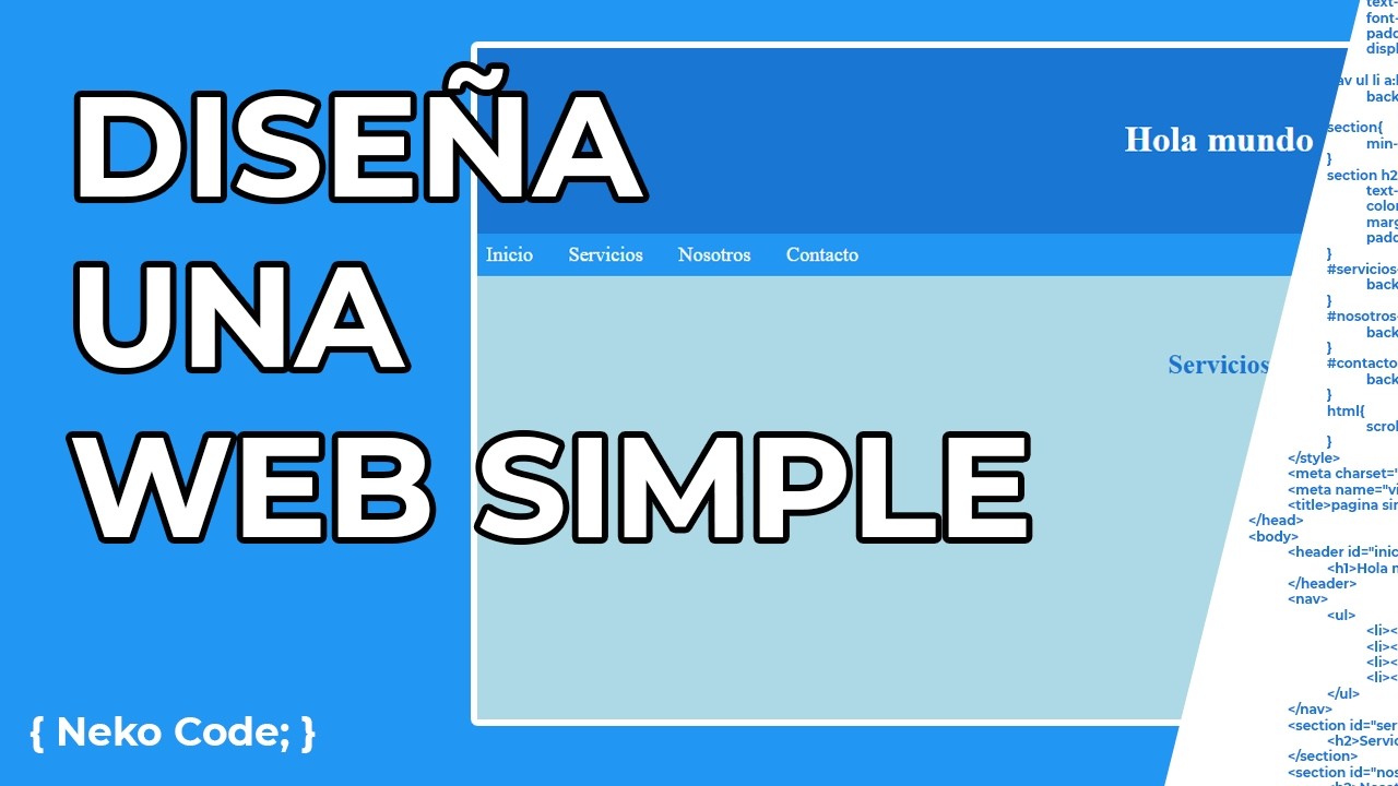 Cómo crear una página web simple con HTML y CSS