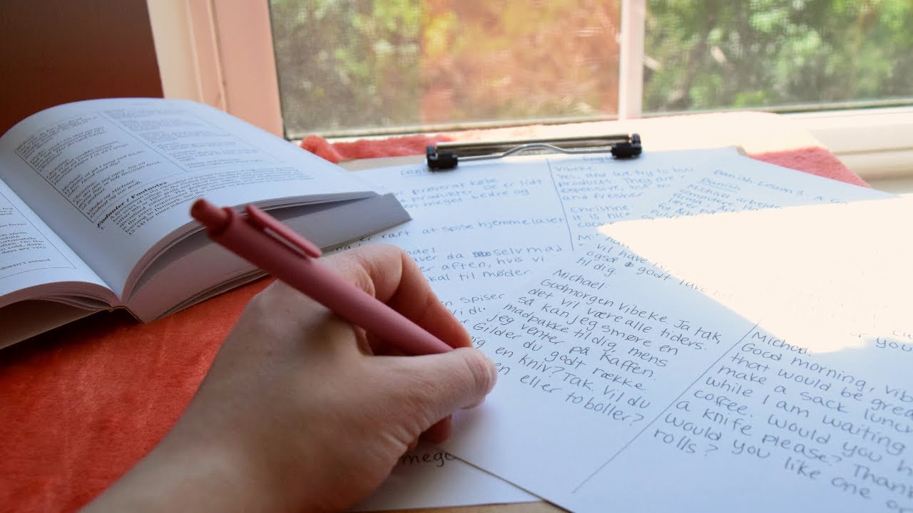 ASMR Morning Study with Me 📕 | Pen Writing Sounds Left Handed - No Talking