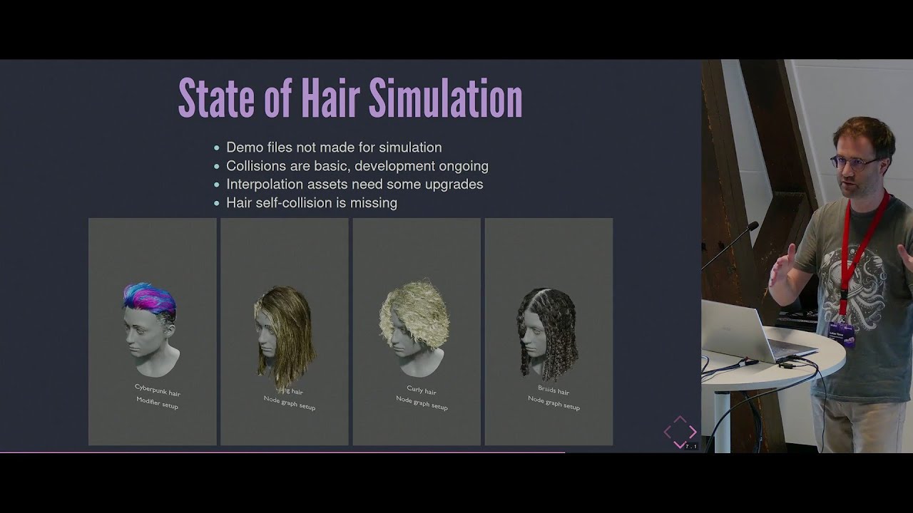 Моделирование волос: от «Космической прачечной» до узлов геометрии — Blender Conference 2025