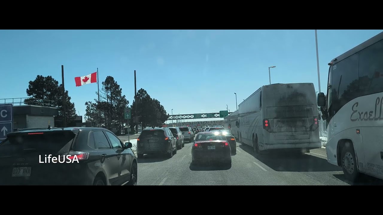 📍 PART 3 &ndash; Quebec Border Crossing &rarr; New York &rarr; I-87 | 4K Winter Drive