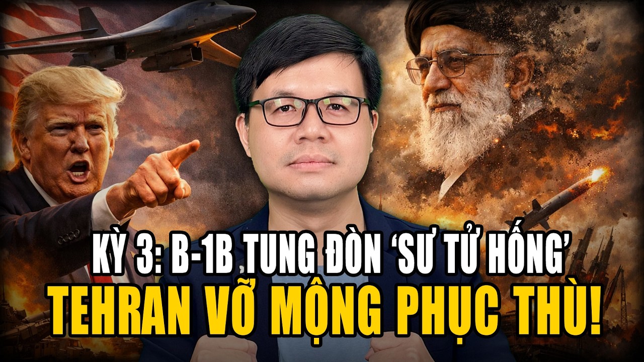 34 Tấn Hỏa Lực: Oanh Tạc Cơ B-1B Tung Đòn Hủy Diệt, Khiến Iran Cạn Kiệt Quân Binh?