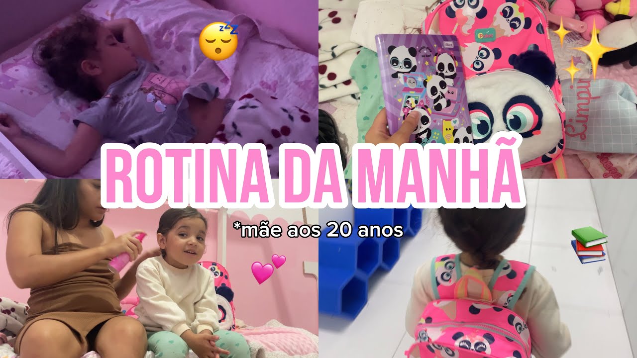 ROTINA DA MANHÃ DA MINHA BEBÊ DE 3 ANOS ✨😴🩷