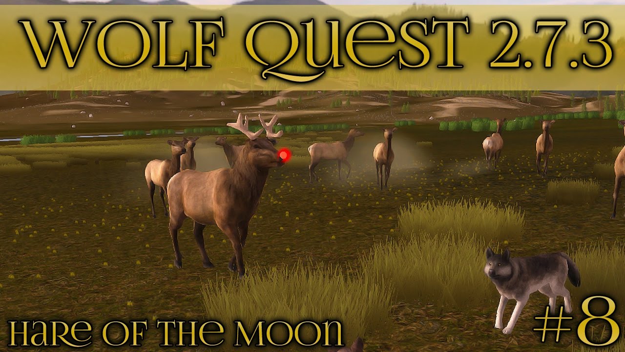 Wolf Quest 2.7.3 Update!! Baffling Big-Nosed Bull Elk! 🐺 Hare of the Moon Season 🐺 Episode #8