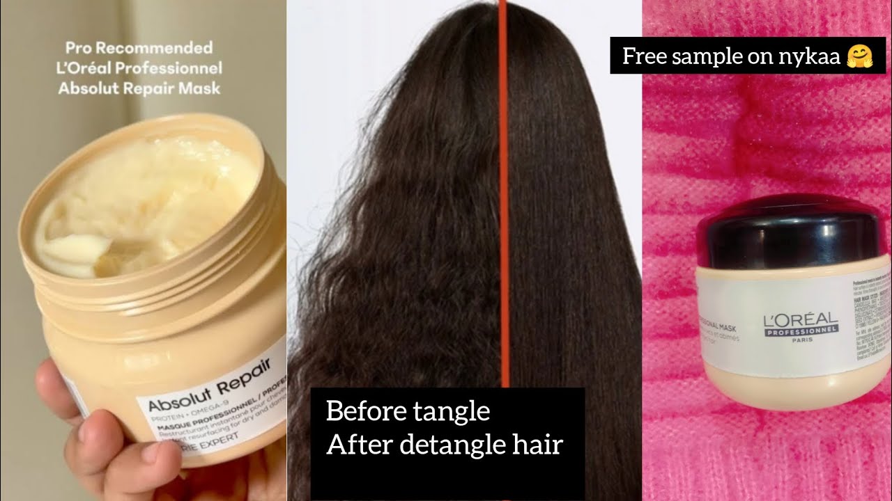  loreal professional absolute repair hair mask full review/  Nykaa gave me a free gift 😊