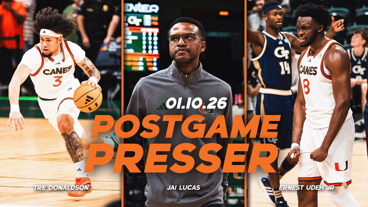 Jai Lucas, Tre Donaldson and Ernest Udeh Jr | Postgame Press Conference | 01.10.26