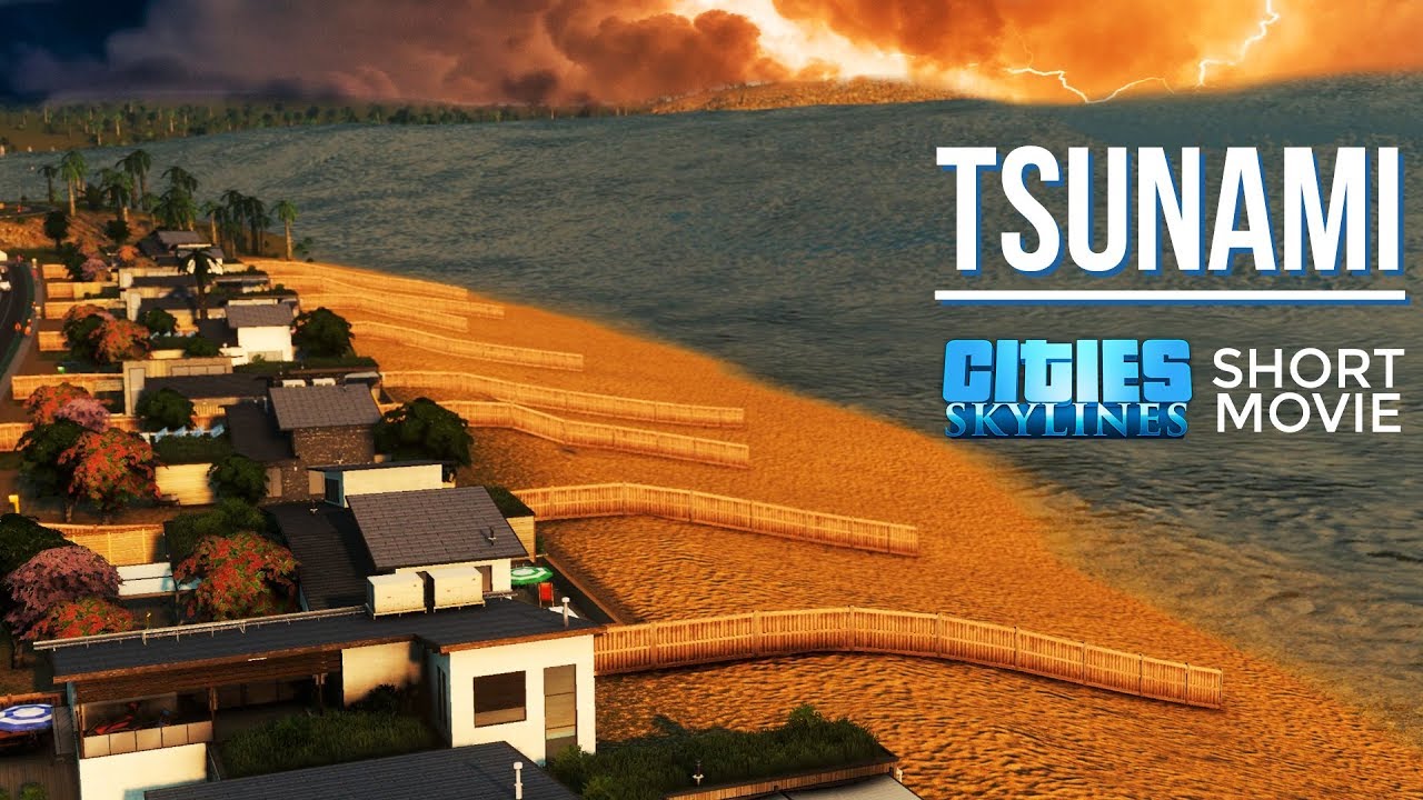 Epic Cinematic Disaster Movie » TSUNAMI « | A Cities Skylines Short Movie [21:9]