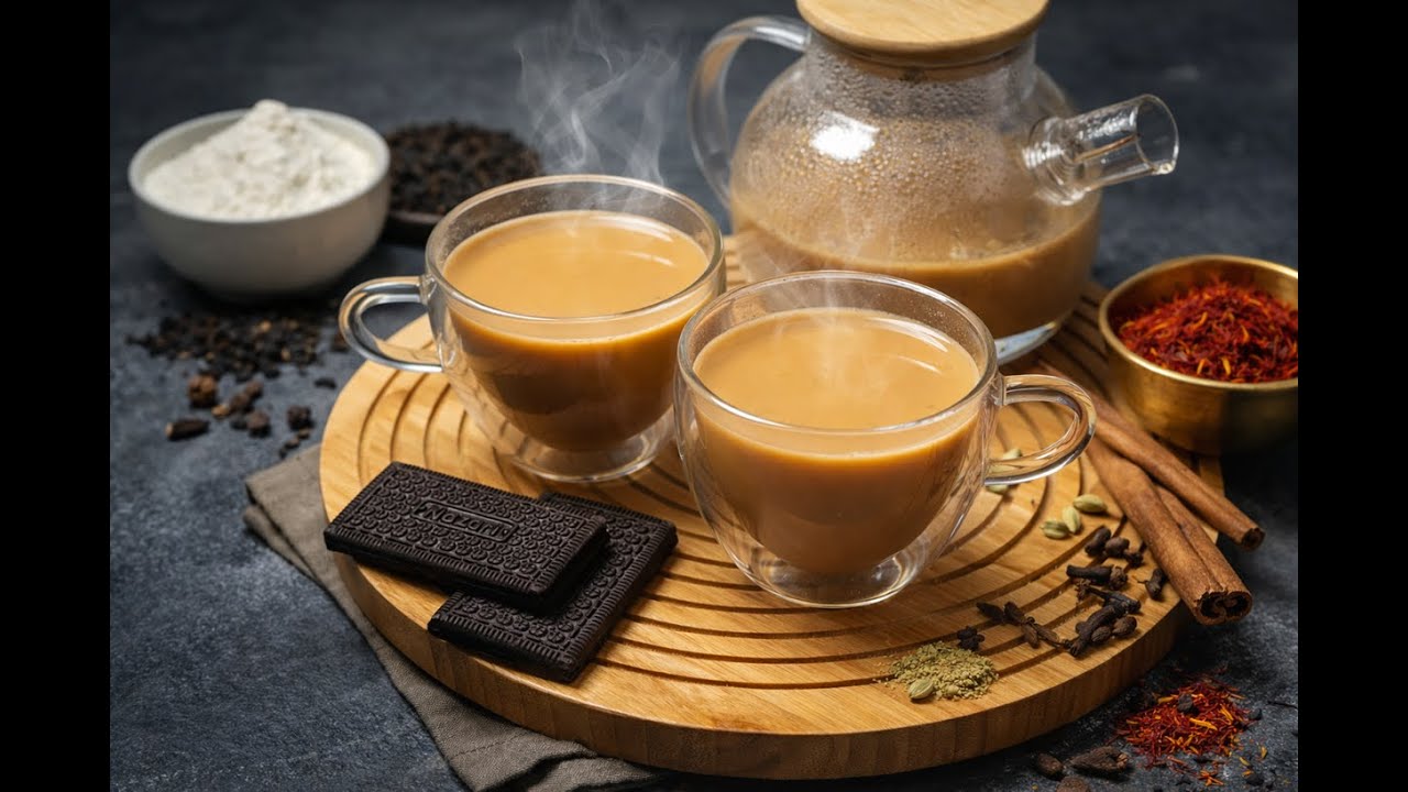 Creamy Karak Tea | Authentic Middle Eastern Spiced Milk Tea /چای کرک دمنوش معطر و اصیل خاورمیانه