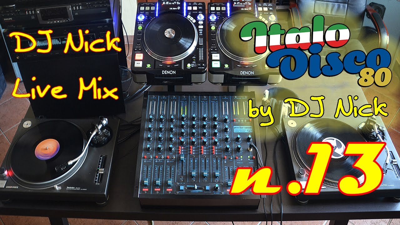 DJ NICK 80's Vinyl Italo-Disco Mix live 13