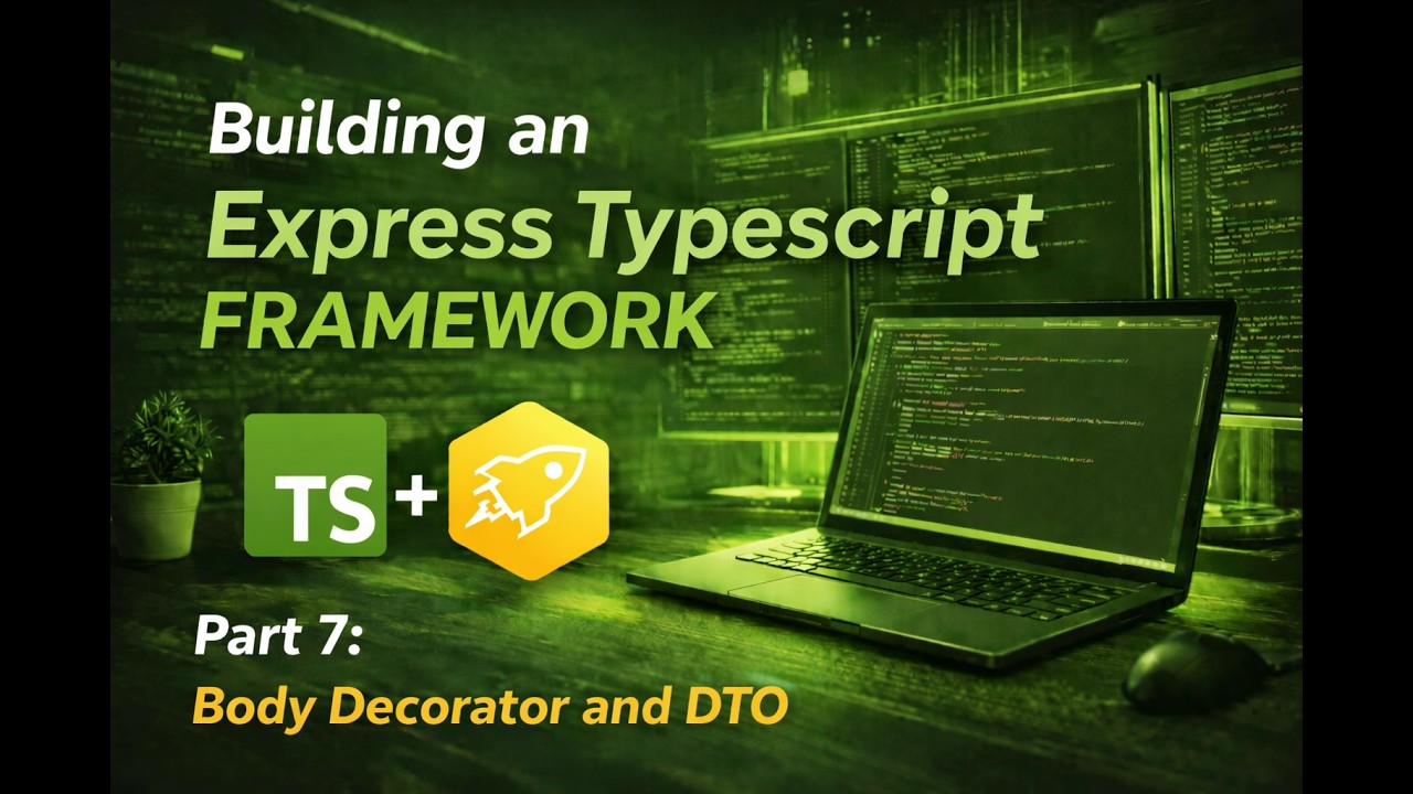 Chapter 7 : Body Decorator and Introduction to DTO | Express and TypeScript | Building a framework