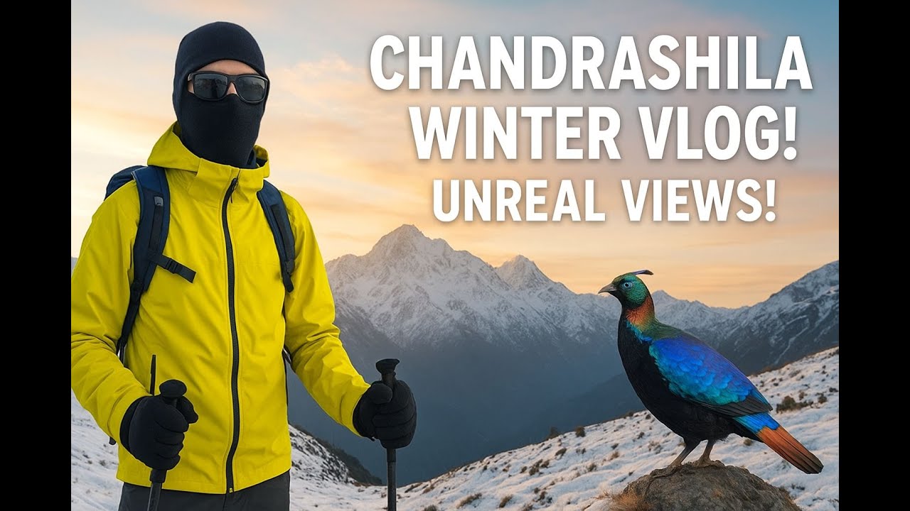 UNREAL! Chandrashila Winter Trek 🌨️ | You Won’t Believe These Views!