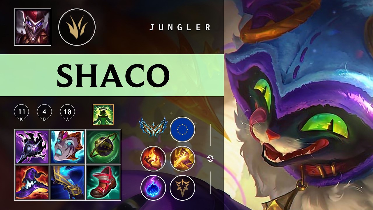 Shaco Jungle vs Nocturne - EUW Challenger Patch 26.05