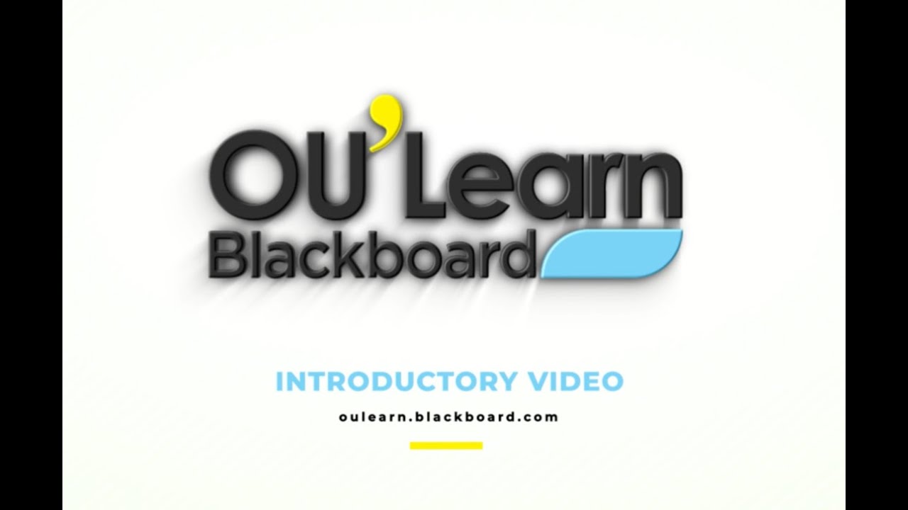OULearn Blackboard - Introductory Video