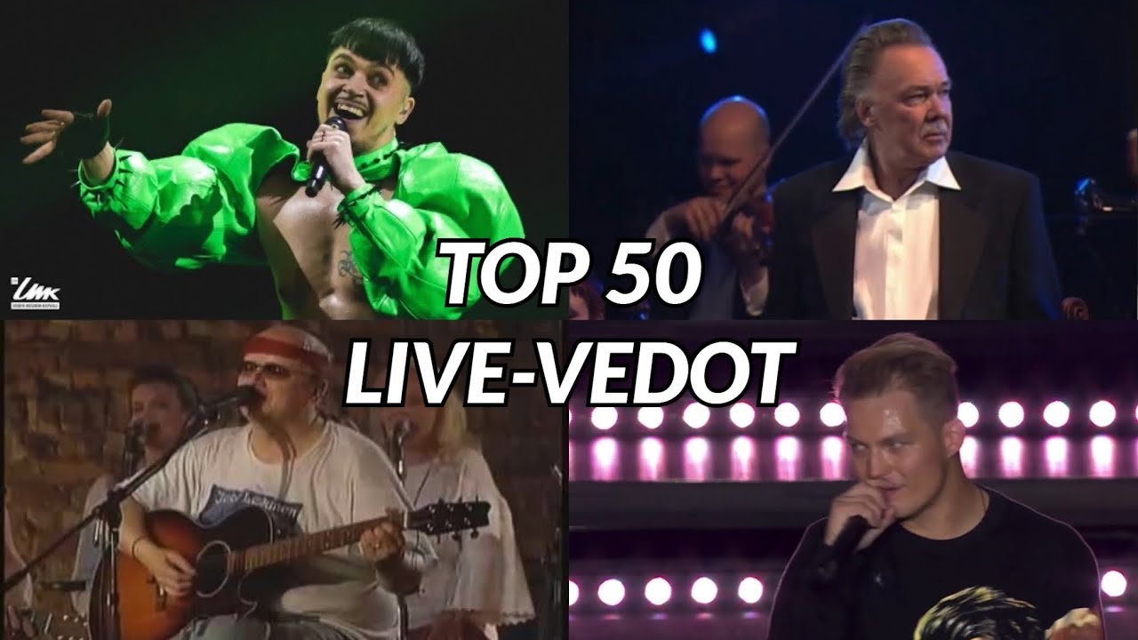 50 katsotuinta suomenkielistä live-vetoa Youtubessa
