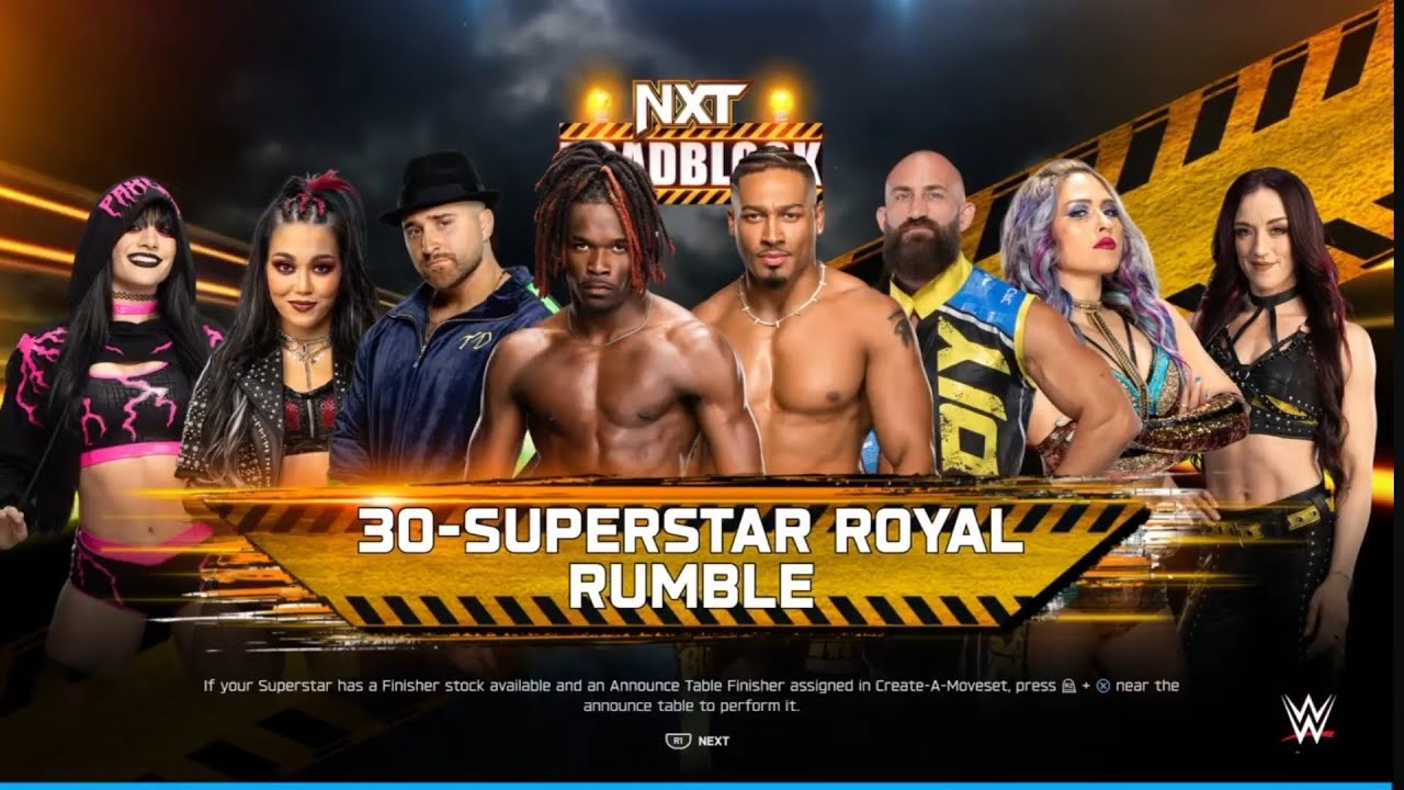 30 man NXT Royal Rumble  WWE 2K25