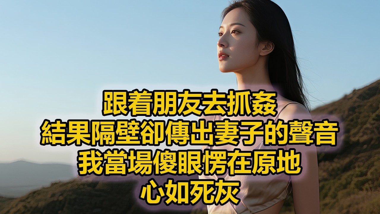 跟着朋友去抓姦，結果隔壁卻傳出妻子的聲音，我當場傻眼愣在原地，心如死灰