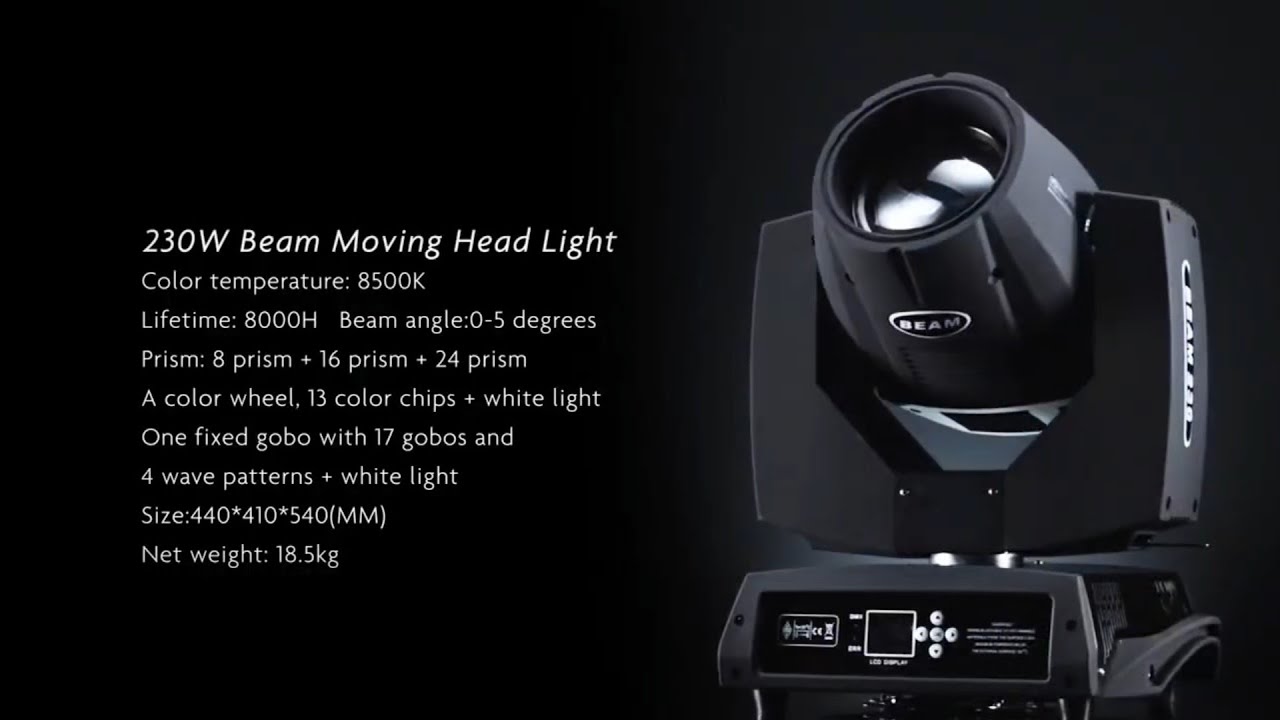 Beam 230w 7r moving head light