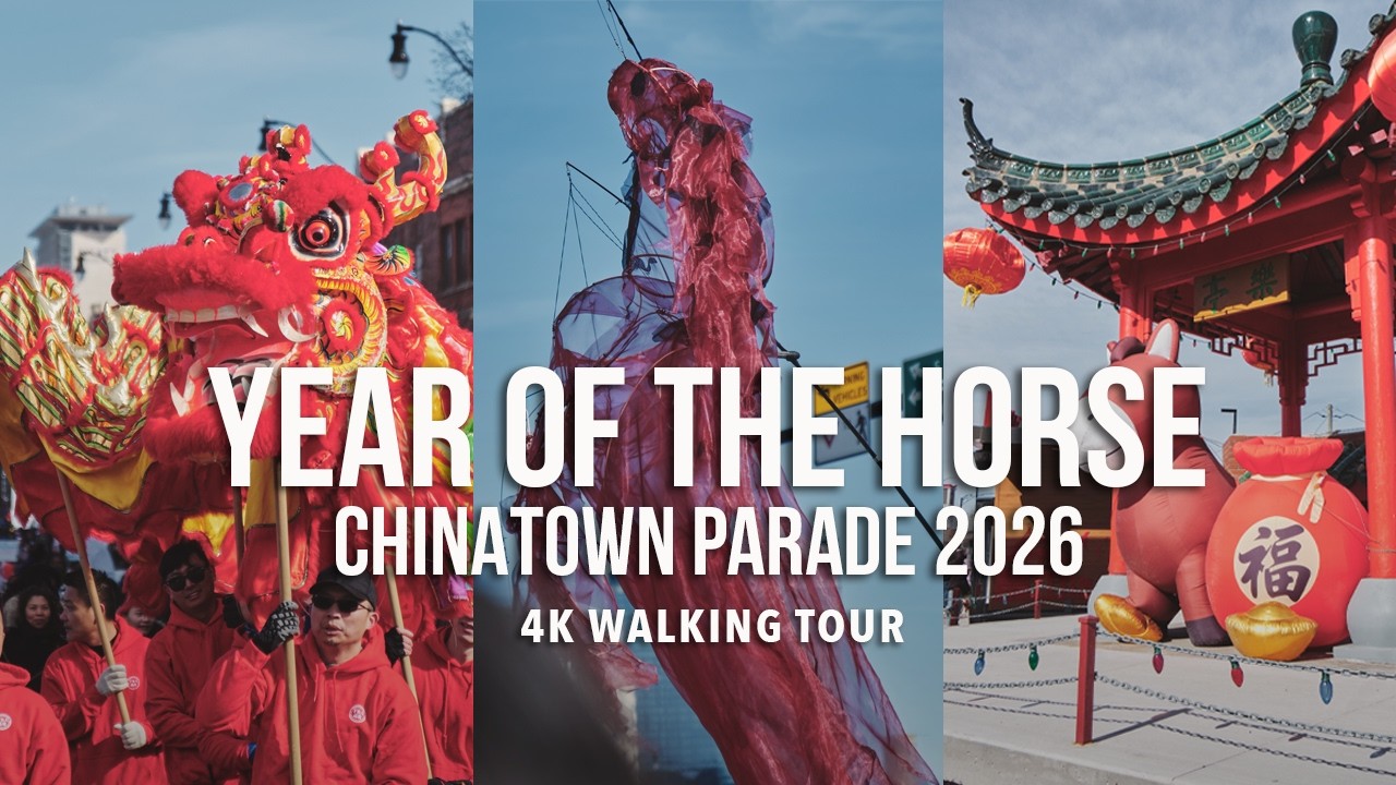 Chinatown Parade 2026 | Year of the Horse | Lunar New Year | Walking Tour 4K