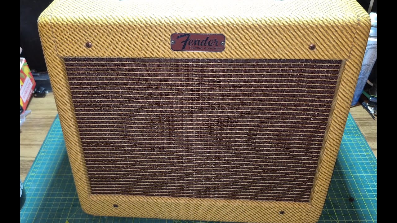 Fender 57 Custom Champ Guitar Amplifier Analysis and Demo Not a Repair  Fun Tube Changing Video