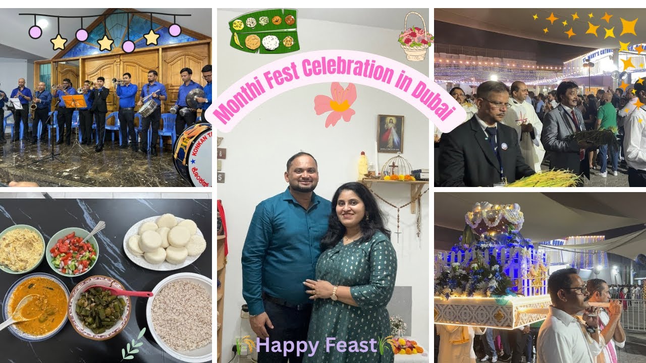 🌾Monthi Fest 2025 @ St.Mary’s Church Dubai | Blessing of the Crop,Holy Mass and Nove Jevan at Home🌾✨