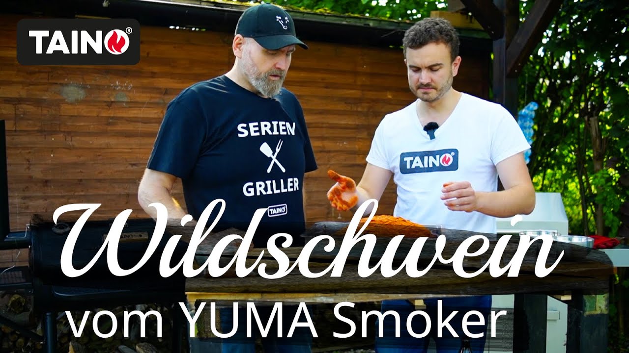 TAINO Grillecke - Wildschwein-Keule vom YUMA Smoker, BBQ Rezept vom Feinsten aus der Smoker-Lok