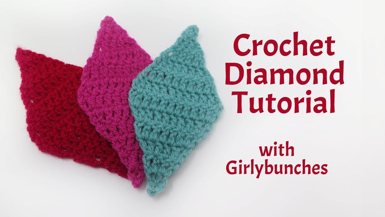 Урок по вязанию крючком ромбов | Girlybunches